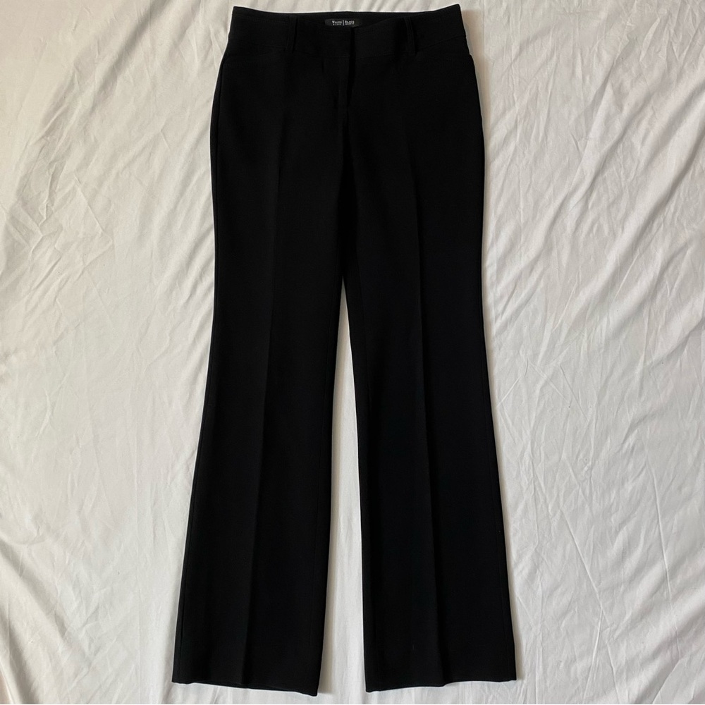 WHBM Women's Black Pants, Modern Boot Cut, Size 6 28" Waist, Workwear Office